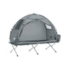 SoBuy OGS32-II-HG Cort de camping în aer liber Cort individual cu cârlig pentru lampă și pungi pentru depozitarea încălțămintei, cort 3-în-1 pentru 1 persoană 193x160x86 cm