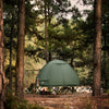 SoBuy OGS32-II-L-GR Cort de camping pentru exterior Cort dublu cu cârlig pentru lampă și genți de depozitare pentru încălțăminte Cort 3 în 1 pentru 2 persoane, 193x188x145 cm