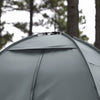 SoBuy OGS32-II-L-HG Cort de Camping în aer liber Cort dublu cu cârlig pentru lampă și genți de depozitare pentru pantofi Corturi 3-în-1 pentru 2 persoane, 193x188x145 cm