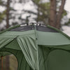 SoBuy OGS32-L-GR Cort de camping 4 în 1 pliabil cu pat supraînălțat, acoperiș, sac de dormit, saltea gonflabilă - 2 persoane - Ideal pentru drumeții, festivaluri și aer liber
