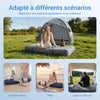 SoBuy Cort de camping pentru exterior Cort dublu cu cârlig pentru lampă și buzunare de depozitare pentru încălțăminte Cort 3-în-1