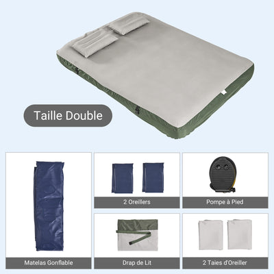 SoBuy Cort de camping exterior Corturi duble cu cârlig pentru lampă și genți de depozitare pentru pantofi Cort 3-în-1