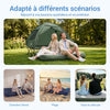 SoBuy Cort de camping exterior Corturi duble cu cârlig pentru lampă și genți de depozitare pentru pantofi Cort 3-în-1