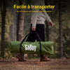 SoBuy OGS32-II-L-GR Cort de camping pentru exterior Cort dublu cu cârlig pentru lampă și genți de depozitare pentru încălțăminte Cort 3 în 1 pentru 2 persoane, 193x188x145 cm