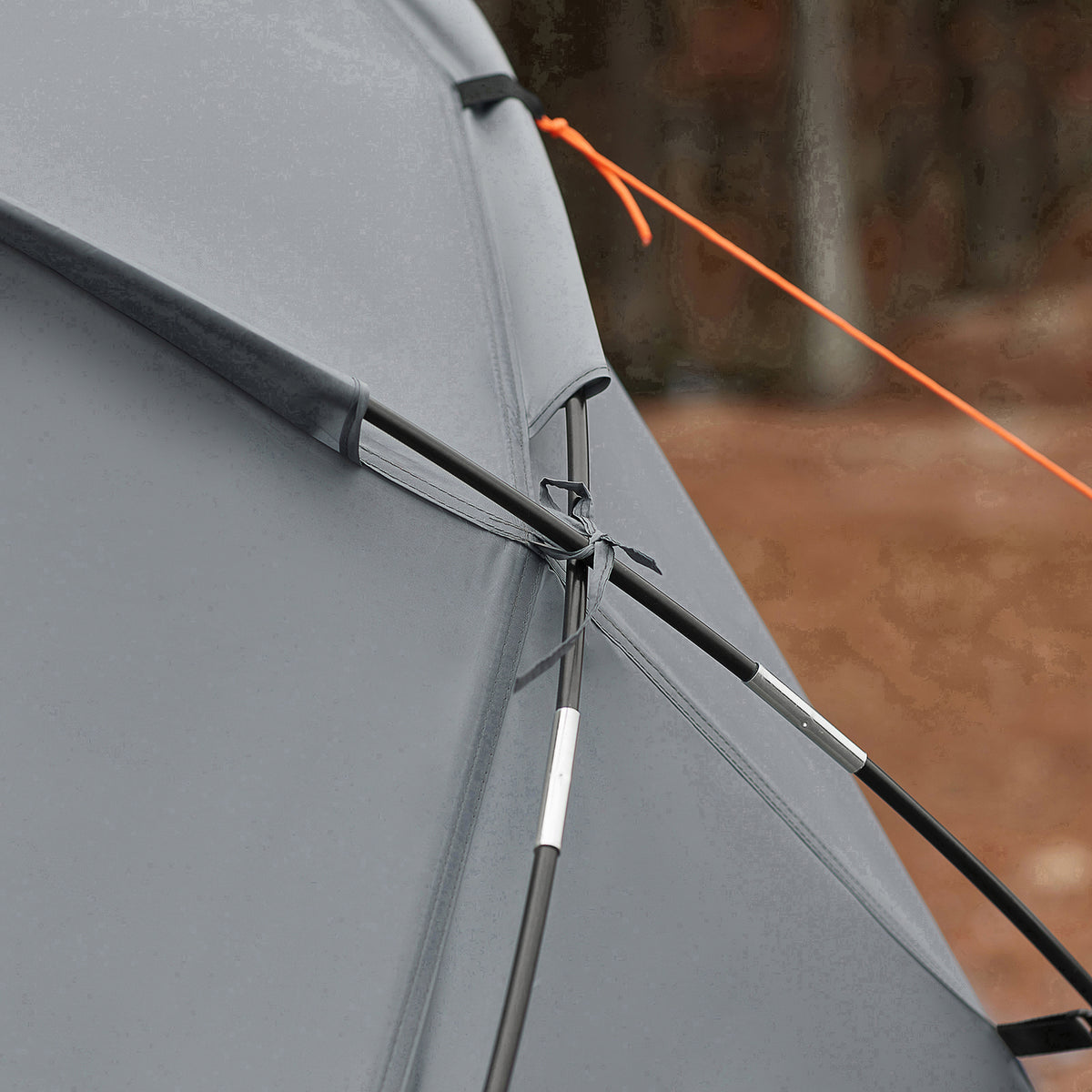 SoBuy OGS60-L-HG Pat Pliabil de Camping din Aluminiu Ușor, 3 în 1 cu Acoperiș Anti-UV + Saltea Gonflabilă Integrată + Geantă de Transport, 2 Persoane