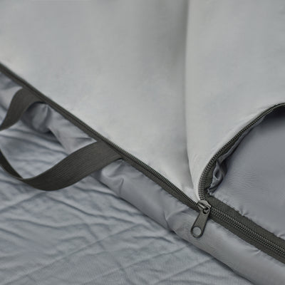 SoBuy OGS60-L-HG Pat Pliabil de Camping din Aluminiu Ușor, 3 în 1 cu Acoperiș Anti-UV + Saltea Gonflabilă Integrată + Geantă de Transport, 2 Persoane