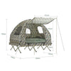 SoBuy OGS61-L-TN Tente Surélevée, Lit de Camping Pliable 3 en 1 avec Toit Anti-UV + Matelas Gonflable Intégré + Sac de Transport, 2 Personnes