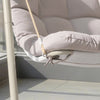 SoBuy OGS62-MI Balansoar Scaun Relaxant cu Parasolar Reglabil pentru Grădină și Balcon Hamac și Balansoar de Grădină Șezlong Exterior Bej 108x126x163 cm