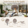 Sobuy SDA14-HG, gresie de gradina 15 bucati pardoseala exterioara imbinata gresie antiderapante pentru balcon si gradina gri 30,5x30,5x2 cm