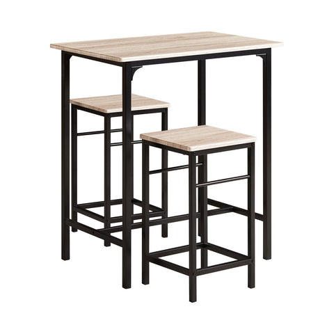 SoBuy Masă și scaune masă de masă din lemn de masă cu 2 scaune OGT10-N