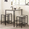 SoBuy OGT11-HG Set de masă de bar pentru sufragerie cu 4 scaune de bar