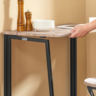 SoBuy OGT18-N Set 1 Masă + 2 Scaune Masă de dining Masă de bucătărie