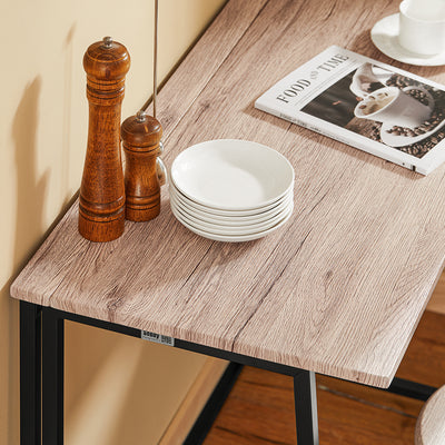 SoBuy OGT18-N Set 1 Masă + 2 Scaune Masă de dining Masă de bucătărie