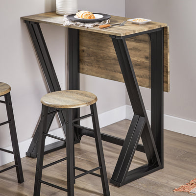 SoBuy OGT24-N Set de 1 Masă + 4 Scaune Set Masă de Bar bistrou + 4 Scaune de bar Masă tip pub Masă Înaltă Bucătărie Masă de dining