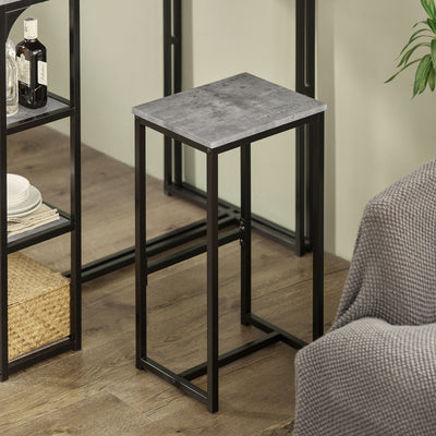 SoBuy OGT43-HG Set Masă și 2 Scaune de Bar Set Masă de Bar + Scaune de Bar Masă de Bistro Masă Înaltă