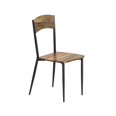 SoBuy OGT49-F Set masă de dining și 4 scaune Masă de bucătărie Set de 5 piese Cadru din oțel Masă