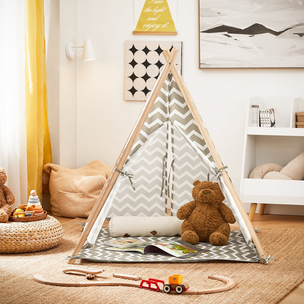 SoBuy OSS02-HG Tente Tipi Enfant pour Garçon et Fille Teepee Tente de Jeu