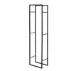 SoBuy SDA03-SCH Suport bușteni șemineu, suport solid pentru lemne de foc din metal, antracit, suport bușteni de mare capacitate, interior și exterior - 45 x 30 x 170 cm