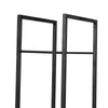 SoBuy SDA03-SCH Suport bușteni șemineu, suport solid pentru lemne de foc din metal, antracit, suport bușteni de mare capacitate, interior și exterior - 45 x 30 x 170 cm