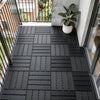 Sobuy SDA14-HG Dale de Terasa Exterioare, 15 Bucăți, Dale Clipsabile de Exterior, Placare pentru Balcon și Grădină, Gri 30.5x30.5x2 cm
