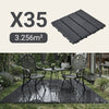 Sobuy SDA14-HG, gresie de gradina 15 bucati pardoseala exterioara imbinata gresie antiderapante pentru balcon si gradina gri 30,5x30,5x2 cm