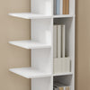 SoBuy STR14-W Étagère Murale Blanche 5 Niveaux – Bibliothèque de Rangement à 5 Plateaux pour Bureau et Salon – 30×32,5×110,5 cm, Charge 45 kg