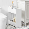 SoBuy BZR48-W Suport Hârtie Igienică, Dulap Toaletă WC, Mobilier de Baie, Dulap de Baie pe Picior
