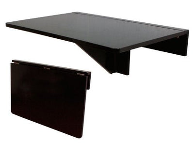 SoBuy FWT03-SCH Table Murale Rabattable en Bois, Table de Cuisine et pour Les Enfants,60×40cm -Noir