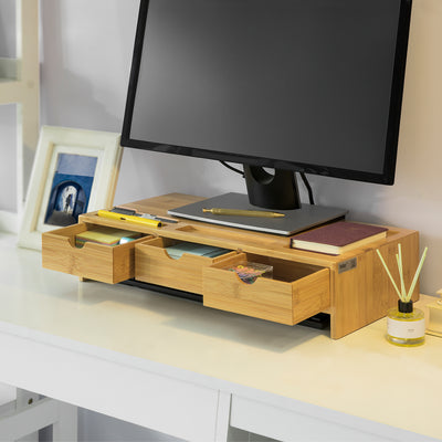 SoBuy BBF03-N Suport Monitor Suport Ergonomic pentru Ecran Computer Universal