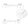 SoBuy BBF08-W Support de Moniteur Écran Extensible, Réhausseur d'écran Ergonomique pour 2 moniteurs