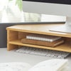 SoBuy BBF09-N Suport de monitor de colț, Înălțător ergonomic de ecran, Suport universal pentru ecran de calculator