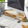SoBuy BBF09-N Suport de monitor de colț, Înălțător ergonomic de ecran, Suport universal pentru ecran de calculator