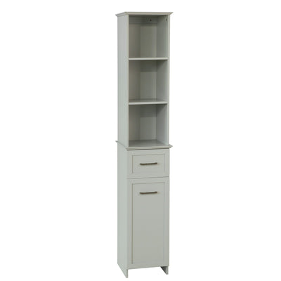 SoBuy BZR09-HG Meuble Colonne de Salle de Bain Armoire Haute Meuble Rangement