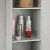SoBuy BZR09-HG Meuble Colonne de Salle de Bain Armoire Haute Meuble Rangement
