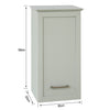 SoBuy BZR10-HG Meuble Salle de Bain Armoire Suspendue de Toilettes Placard