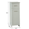 SoBuy BZR11-HG Meuble Colonne Meuble Bas de Salle de Bain Armoire Toilette