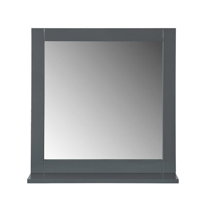SoBuy BZR16-DG Miroir Mural Meuble Salle de Bain avec 1 étage Plateau