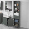 SoBuy BZR22-DG Meuble Colonne de Salle de Bain Armoire Haute Meuble Rangement,SoBuy BZR22-DG