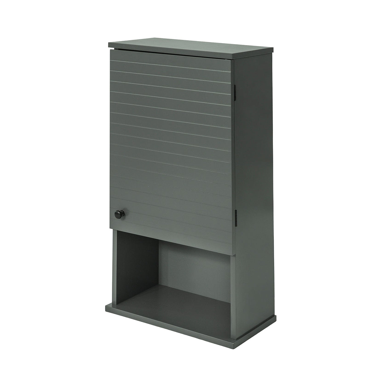SoBuy BZR25-DG Meuble Haut Armoire Suspendue de Toilettes Placard Mural