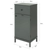 SoBuy BZR26-DG Dulap de baie inferior cu 1 sertar + 1 ușă
