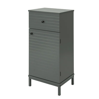 SoBuy BZR26-DG Meuble Bas de Salle de Bain Armoire Toilette avec 1 Tiroir + 1 Porte