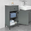SoBuy BZR26-DG Dulap de baie inferior cu 1 sertar + 1 ușă