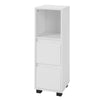 SoBuy BZR30-W Dulap tip semicoloană, Dulap de baie inferior, Comodă pentru toaletă, Dulap de baie cu sertare