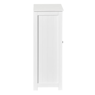SoBuy BZR37-W Meuble Bas Meuble Colonne Placard de Rangement Armoire pour Cuisine, Salle de Bain, Toilette, Commode de salle de bain