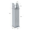 SoBuy BZR53-HG Support Papier Toilette Armoire Toilettes Porte Brosse WC