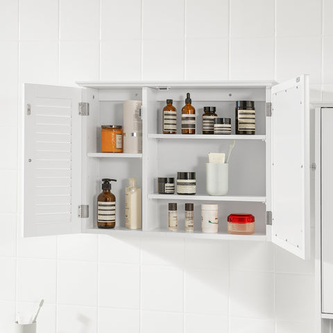 SoBuy Dulap de perete pentru baie sau dulap de bucătărie baie baie baie bucătărie mobilletto baie perete alb bzr55-w