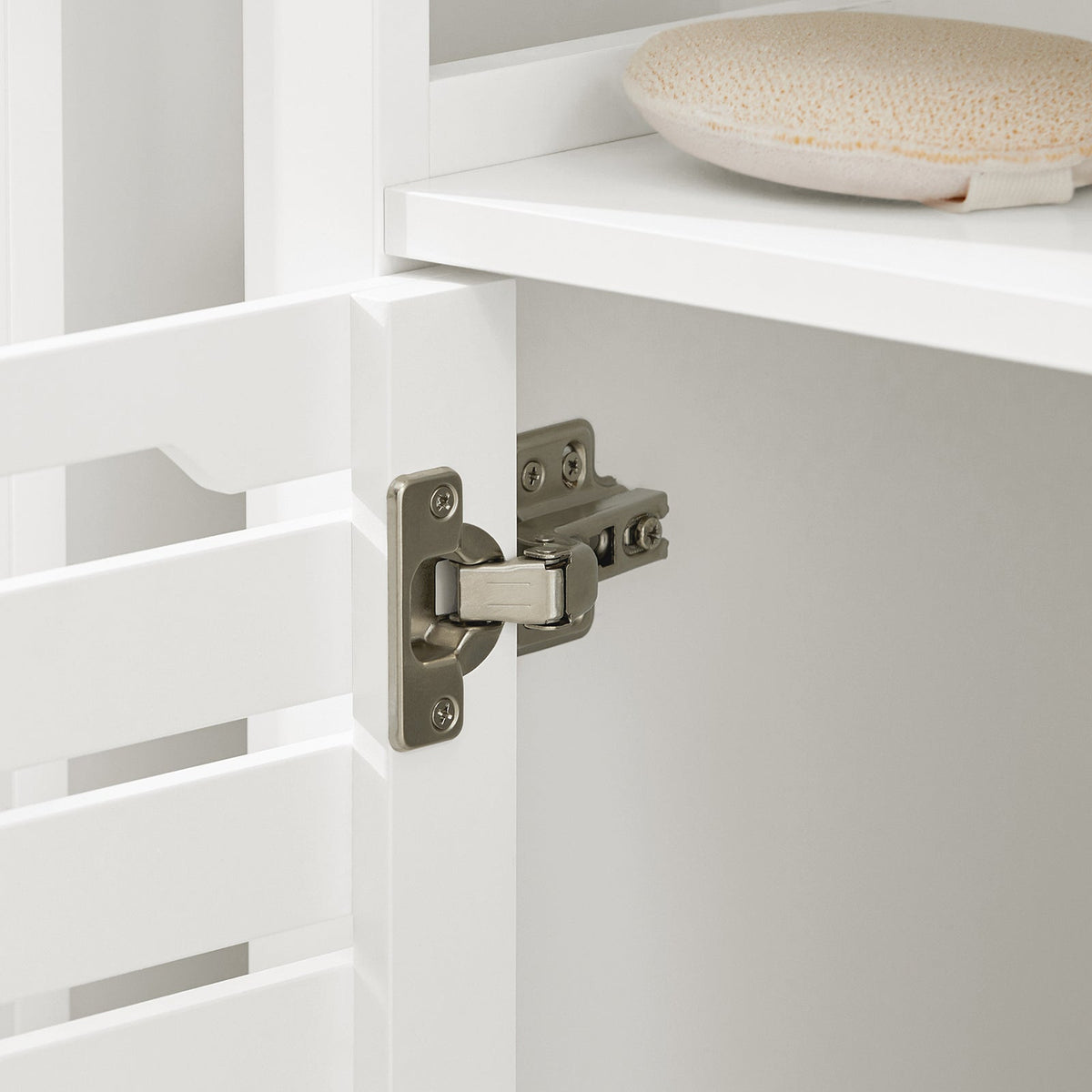 SoBuy BZR58-W Meuble sous-Lavabo, Meuble sur Pieds de Salle de Bain, Meuble sous-Vasque, Armoire Salle de Bain