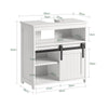SoBuy Dulap Washbasin cu dulap cu ușă glisantă sub chiuvetă albă 60x30x62cm BZR61-W
