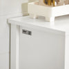SoBuy BZR64-W Meuble Armoire Meuble Bas Salle de Bains Placard de Rangement, Commode avec 2 Portes et 2 Paniers Amovibles