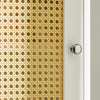 SoBuy BZR70-W Dulap înalt, Comodă, Dulap de baie pe picioare, Rattan sintetic